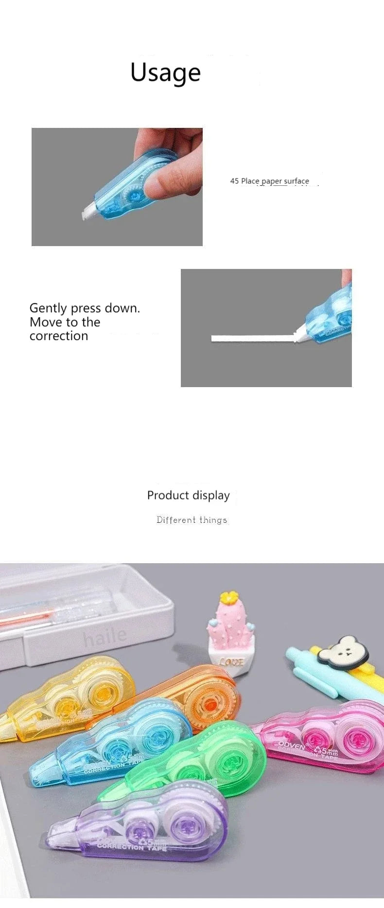 6Pcs/pack Correction Tapes