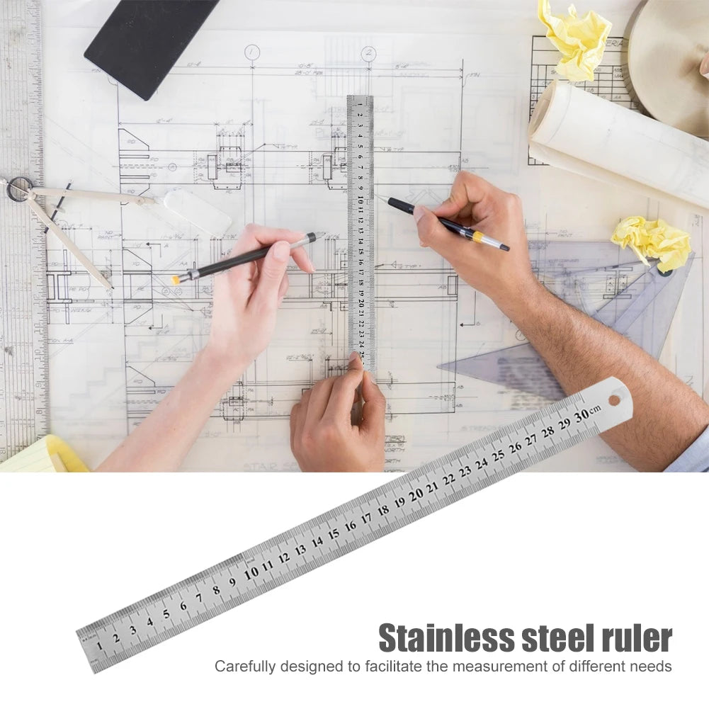 Metal Scale Stainless Steel Straight Ruler