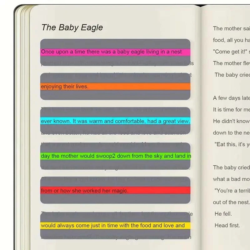 1-8pcs Guided Reading Strips