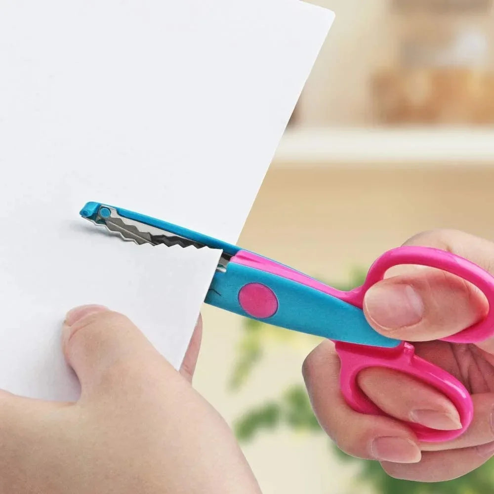 Creative Wavy Pattern Safety Scissors
