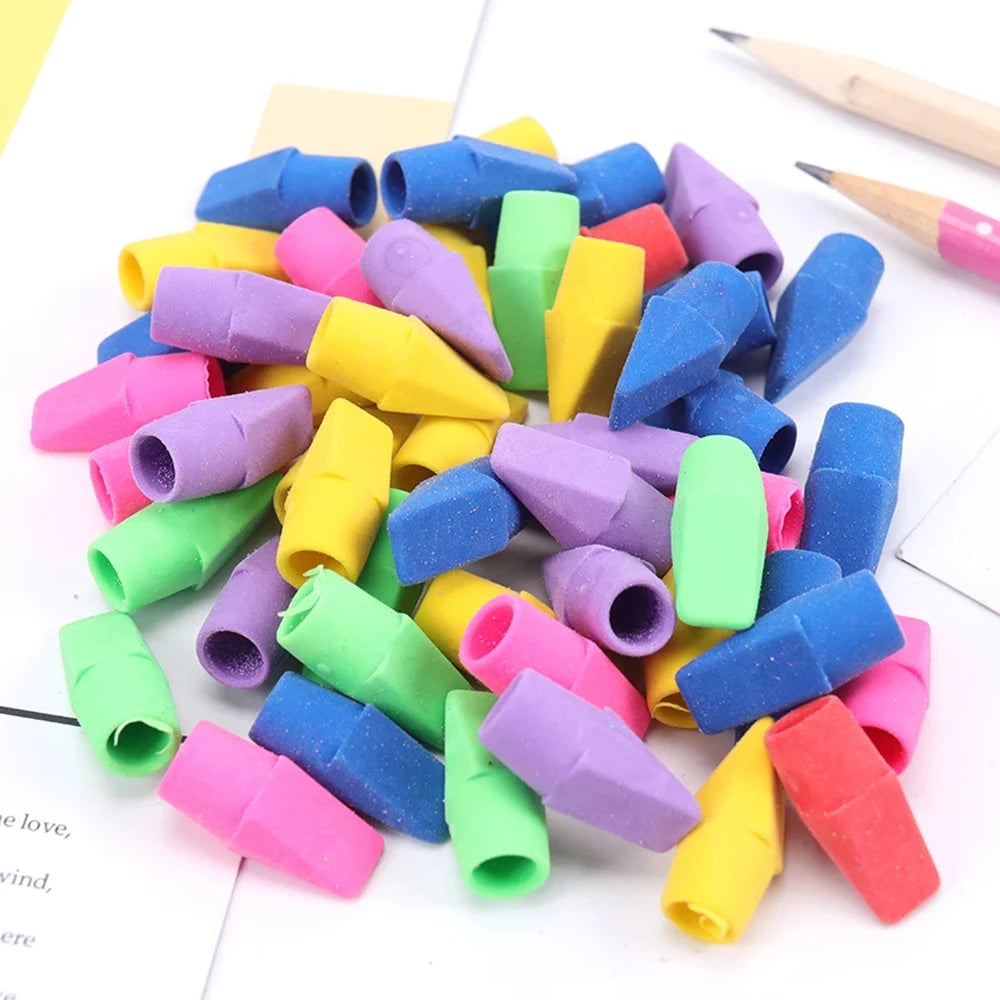 Assorted Colors Painting Pencil Top Erasers
