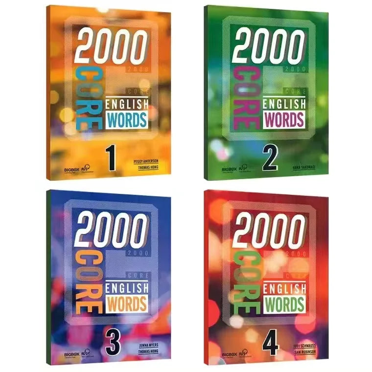 4 Books 1000/2000 Core English Words