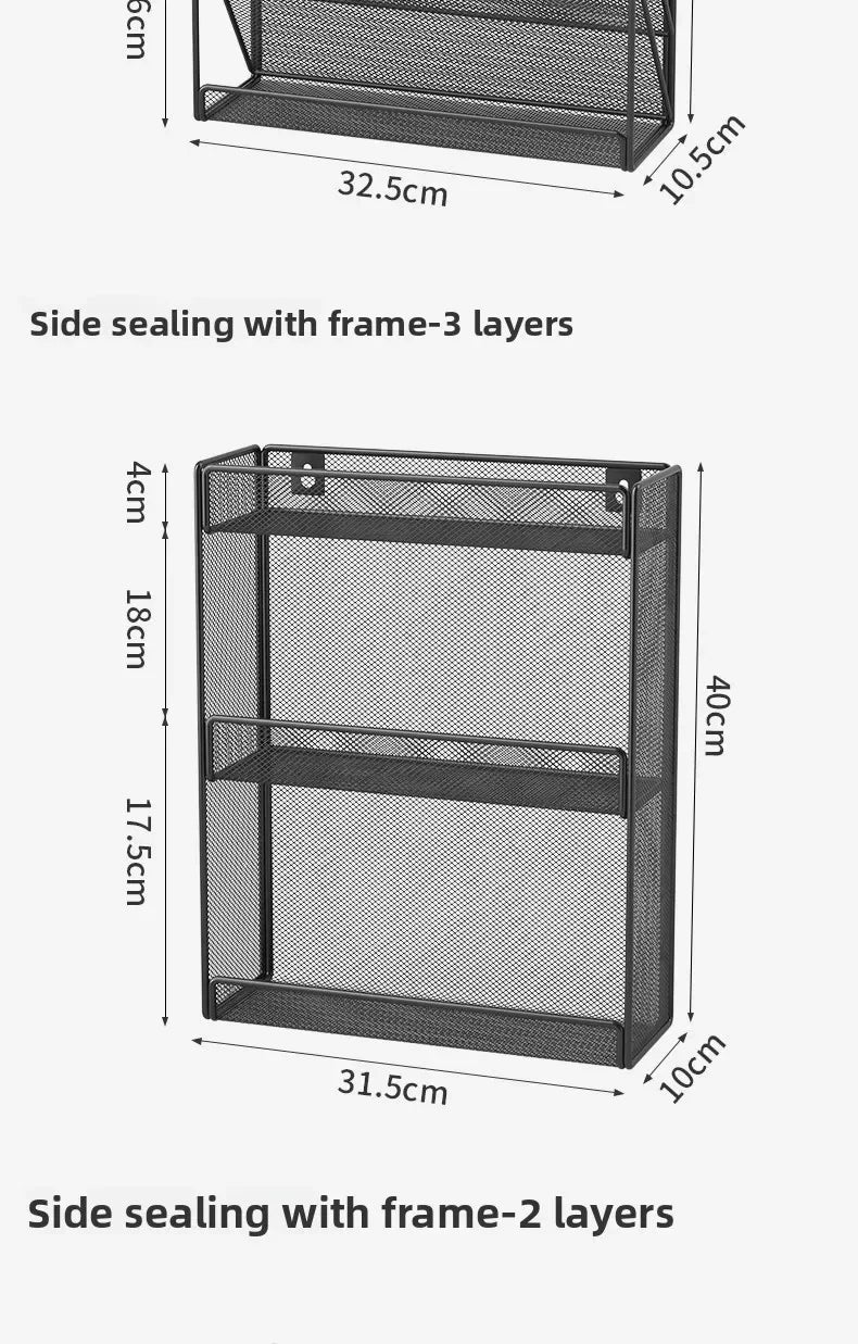 5 Pocket Mesh Hanging Wall File Organizer