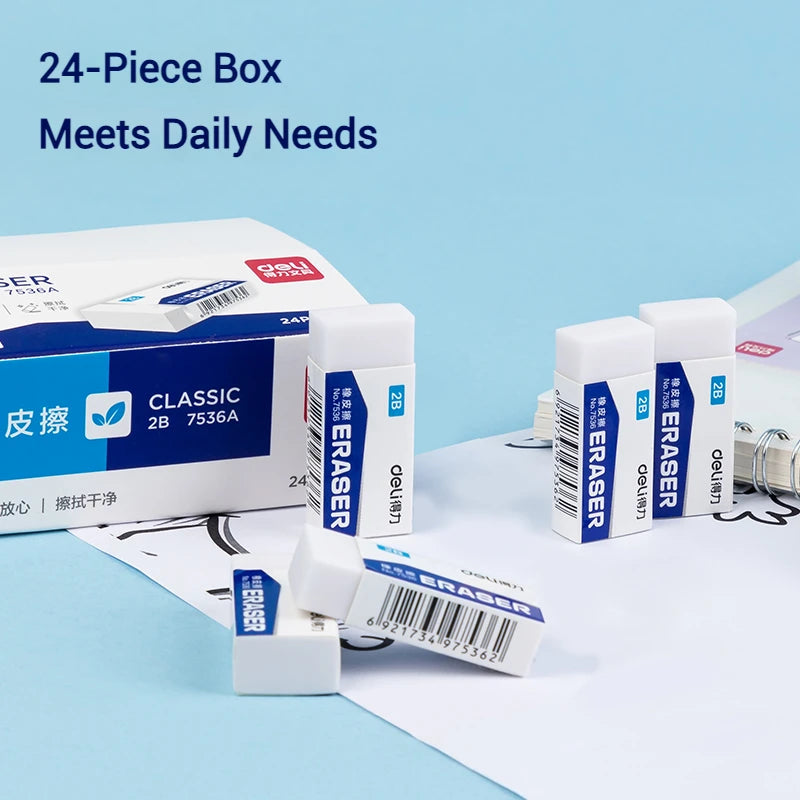 Deli 2B White Erasers