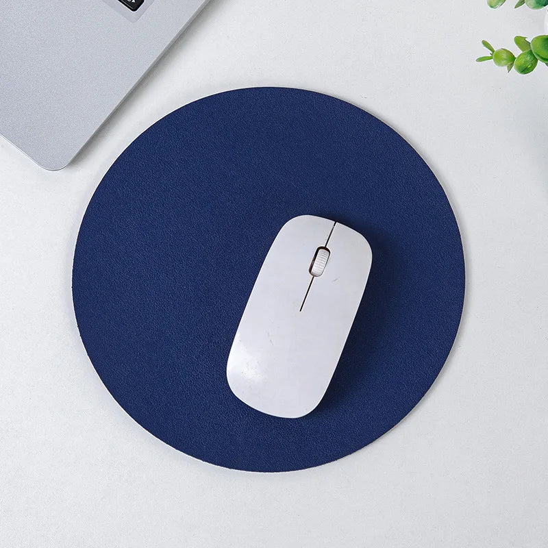 1pc Waterproof PU Leather Mouse Pad