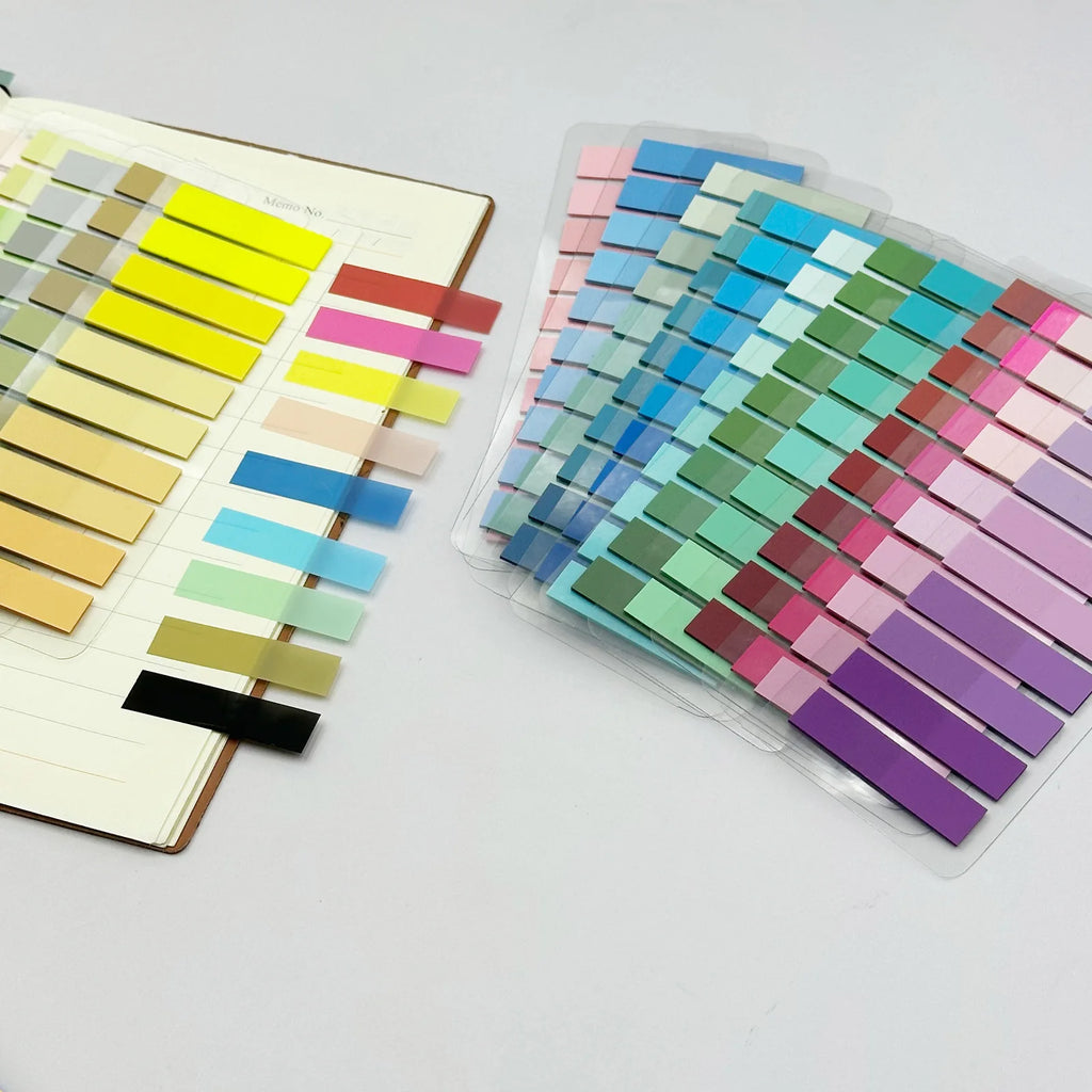 200Pcs Color Stickers Transparent Index Tabs