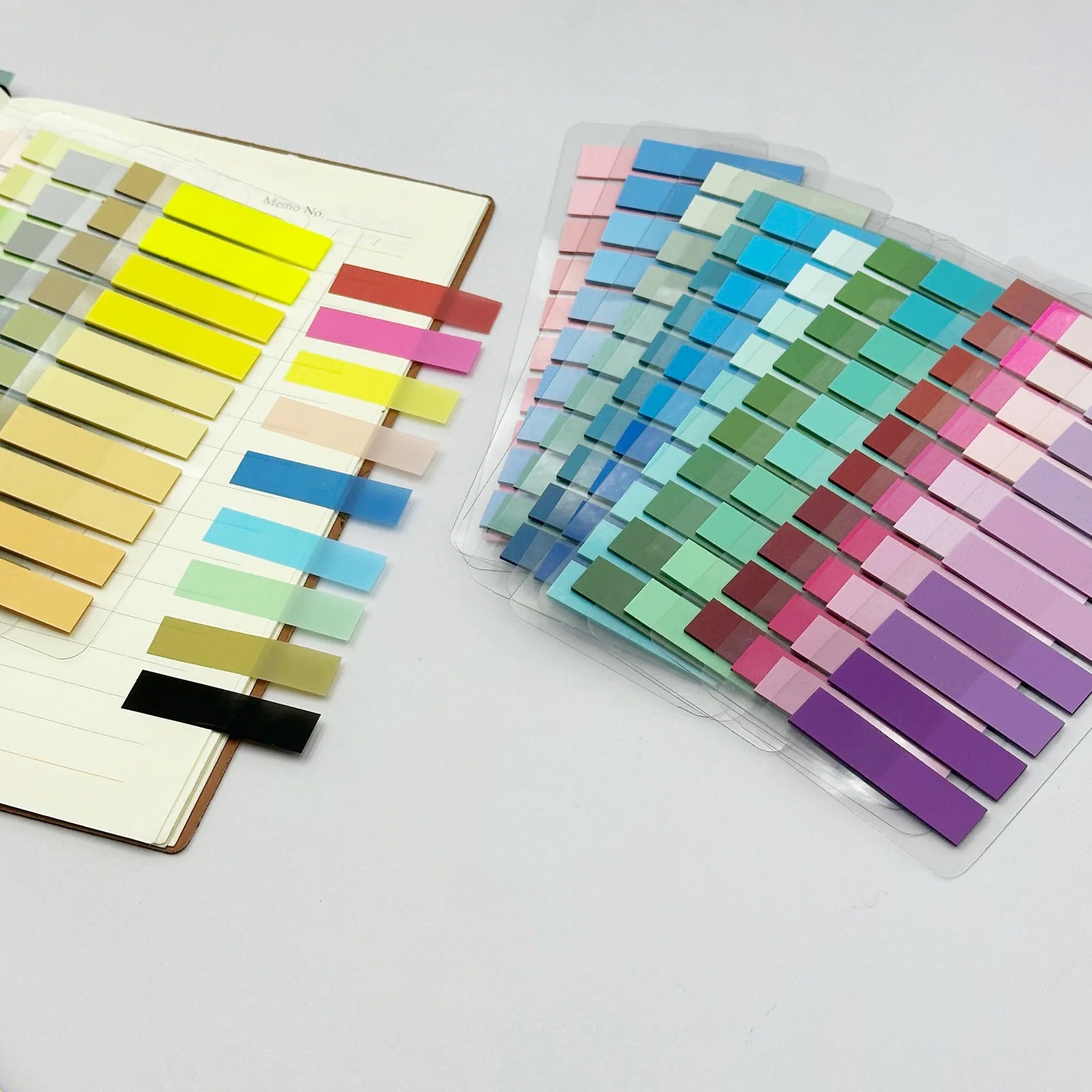 200Pcs Color Stickers Transparent Index Tabs