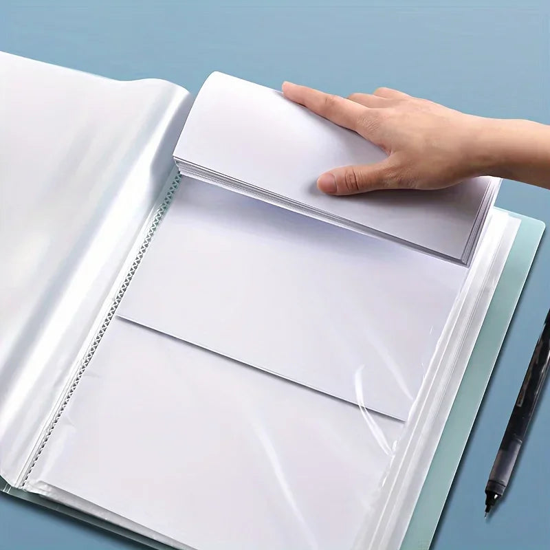 Transparent Insert Folder Album Storage Folder