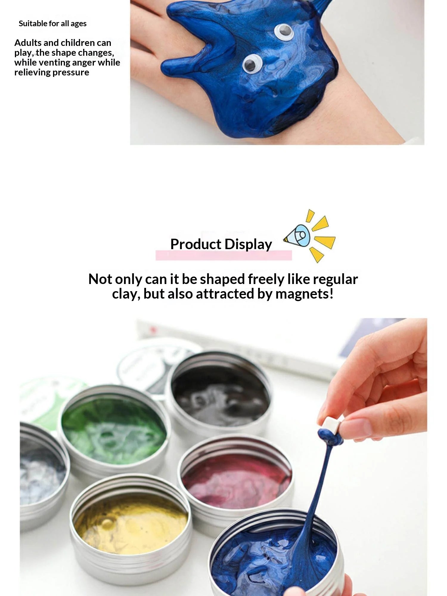 Magnetic Putty Slime Gravity Defying Magnet