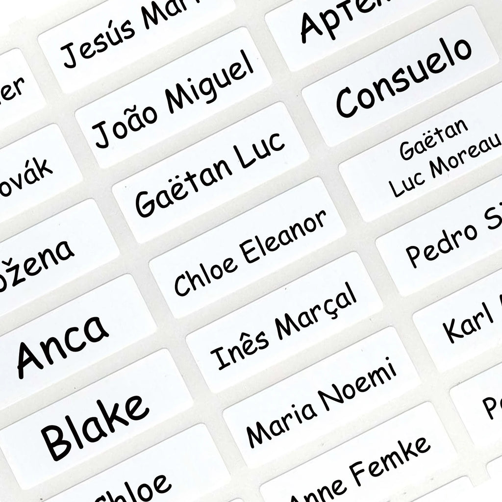 Custom Waterproof First Name Label