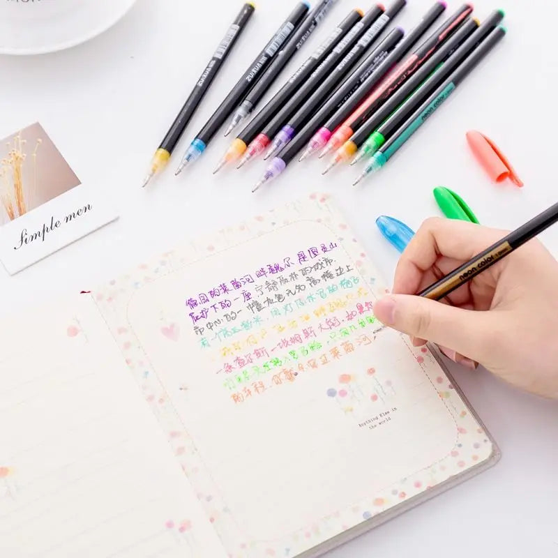 Metallic Pastel Glitter Colors Highlighters