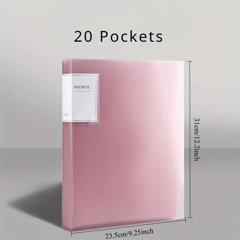Transparent Insert Folder Album Storage Folder