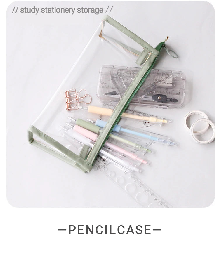 Transparent Pencil Case Large Capacity