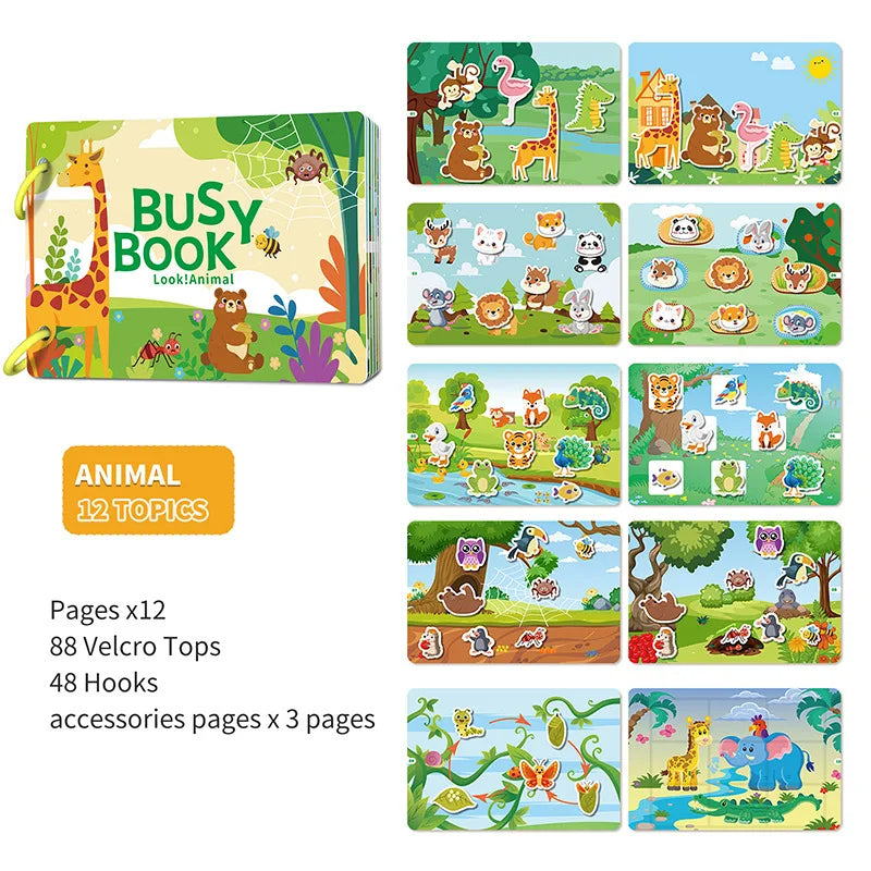 Busy Book for Toddlers Ages 2-6