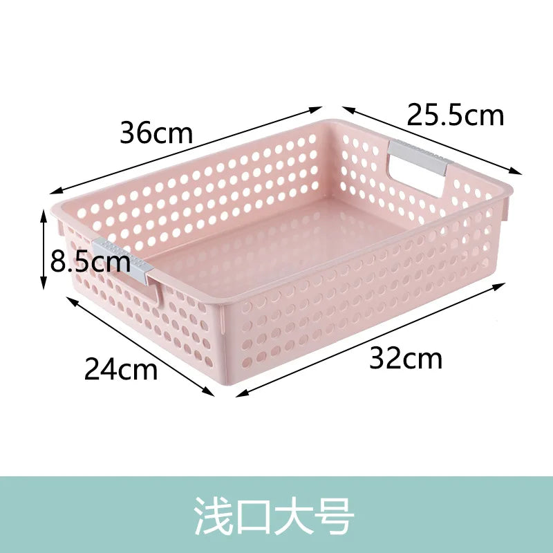 Large Hollow out round Hole Plastic Storage Basket
