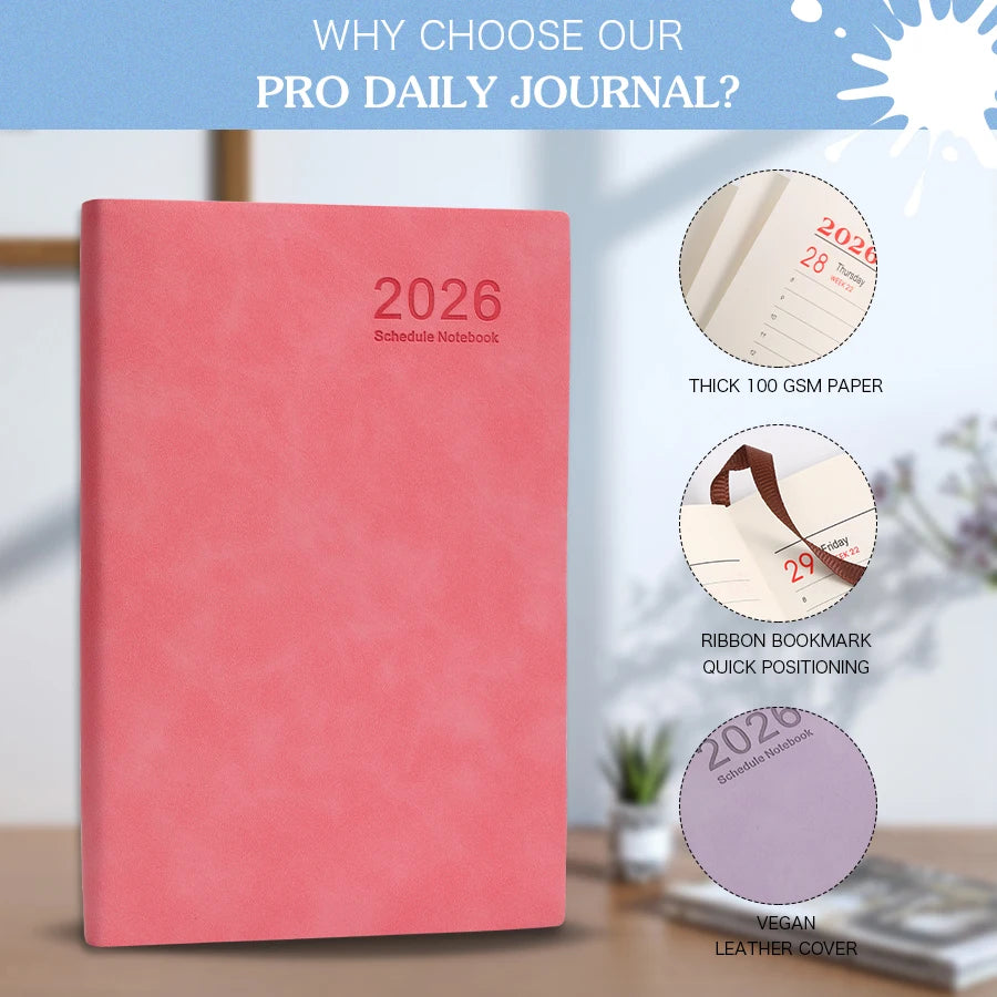 365-Day 2026 Portable A5 Pocket Planner