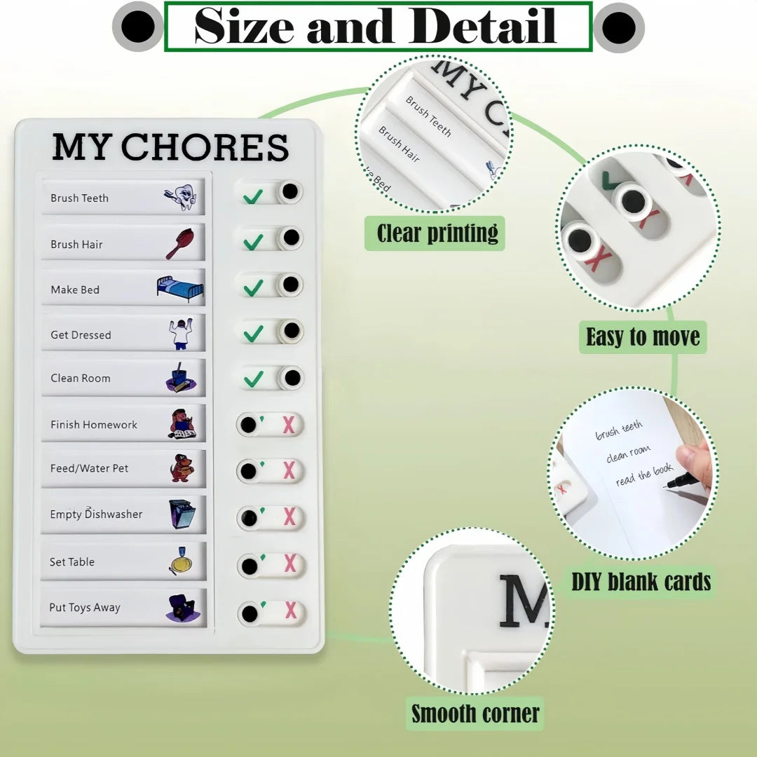 Self Discipline Check-in Tool Board