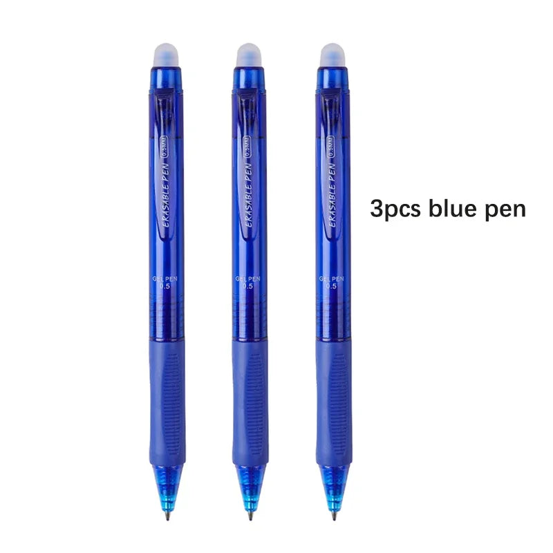 0.5mm High-Capacity Erasable Gel Pen Set