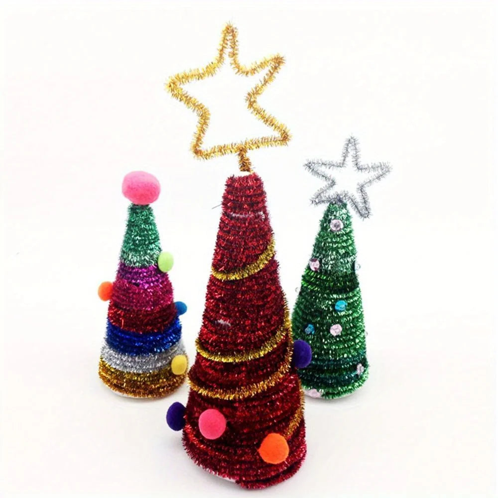 Sparkling Plush Pipe Cleaners 100Pcs