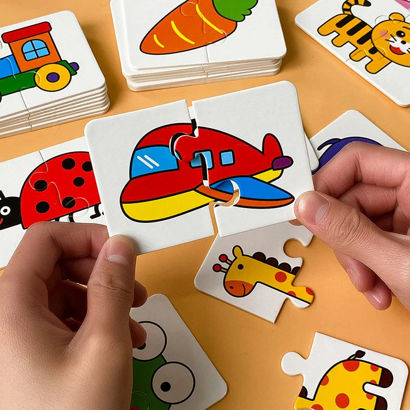 Montessori Learning Educational Puzzle Cards