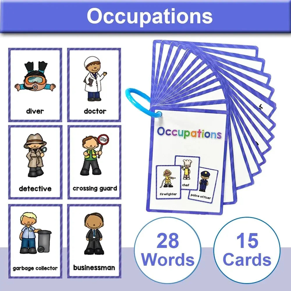Montessori Kids English Words Cards