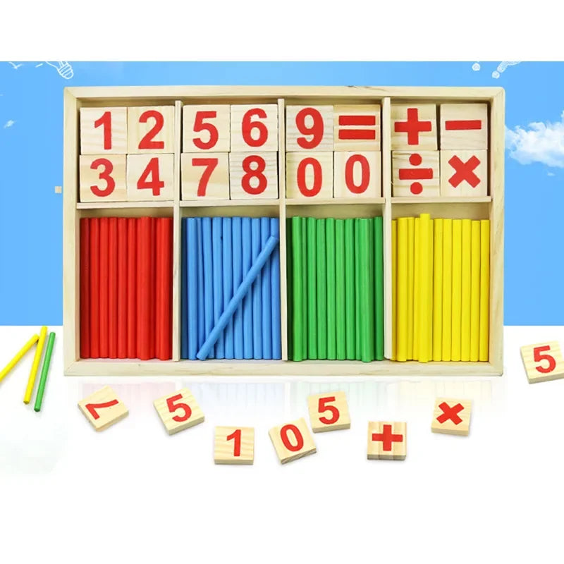 Children Learning Math Wooden Educational Toys