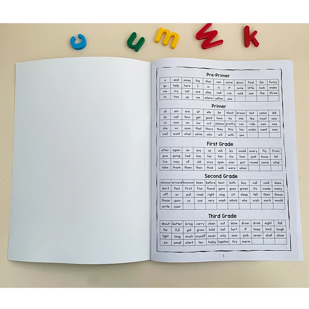 Sight Words English Workbook