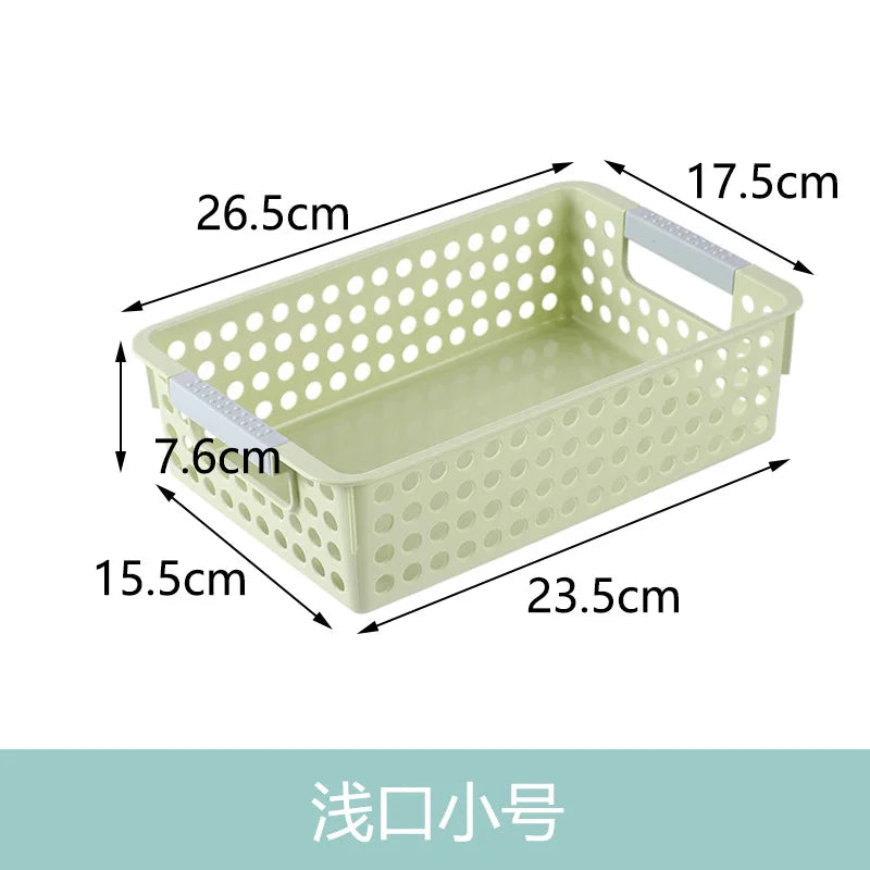 Large Hollow out round Hole Plastic Storage Basket