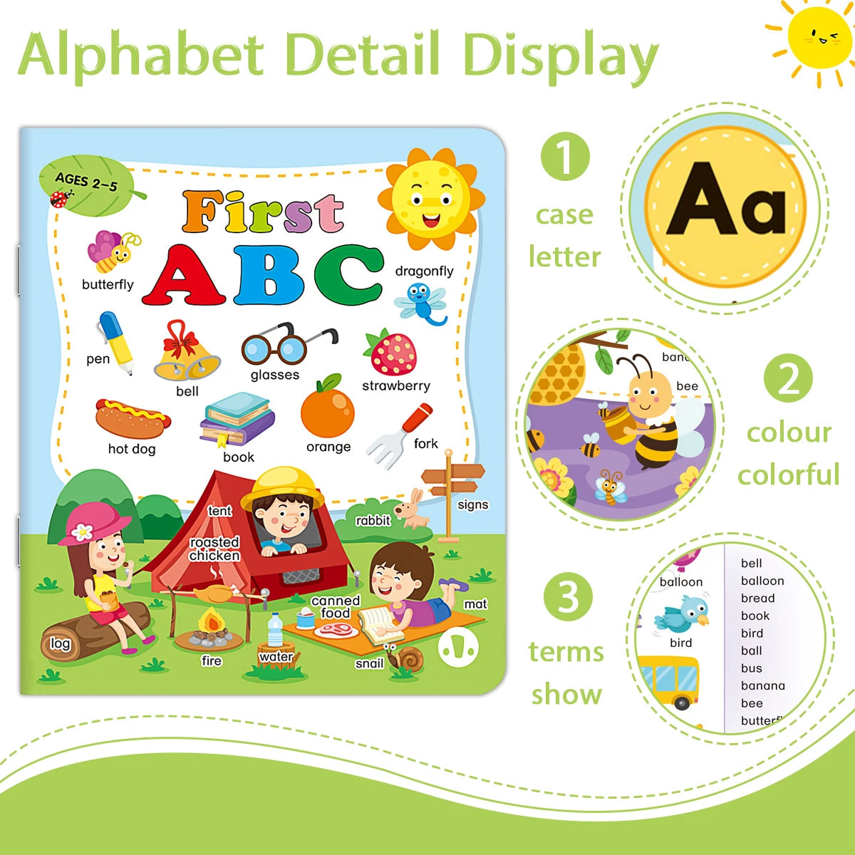 Reusable ABC Flashcard Book for Pre-School