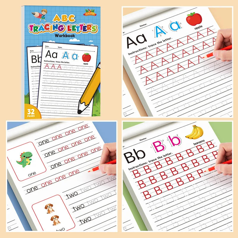 32-Page Children's Handwriting Practice Book