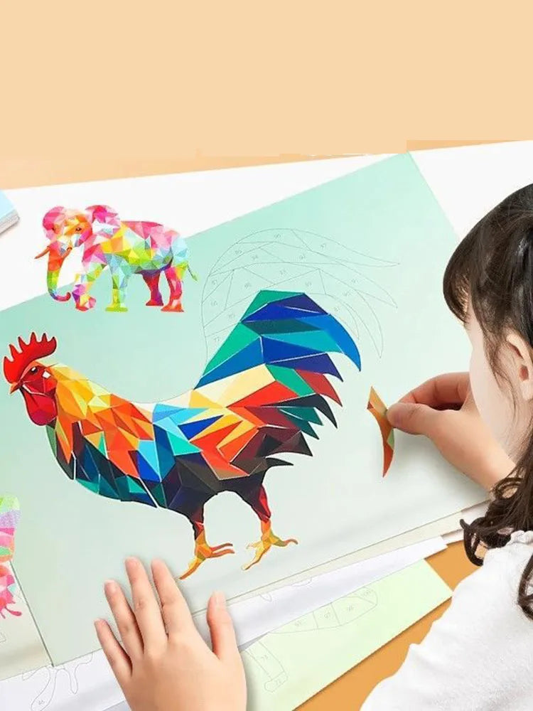3D Animal Jigsaw Puzzle Stickers DIY