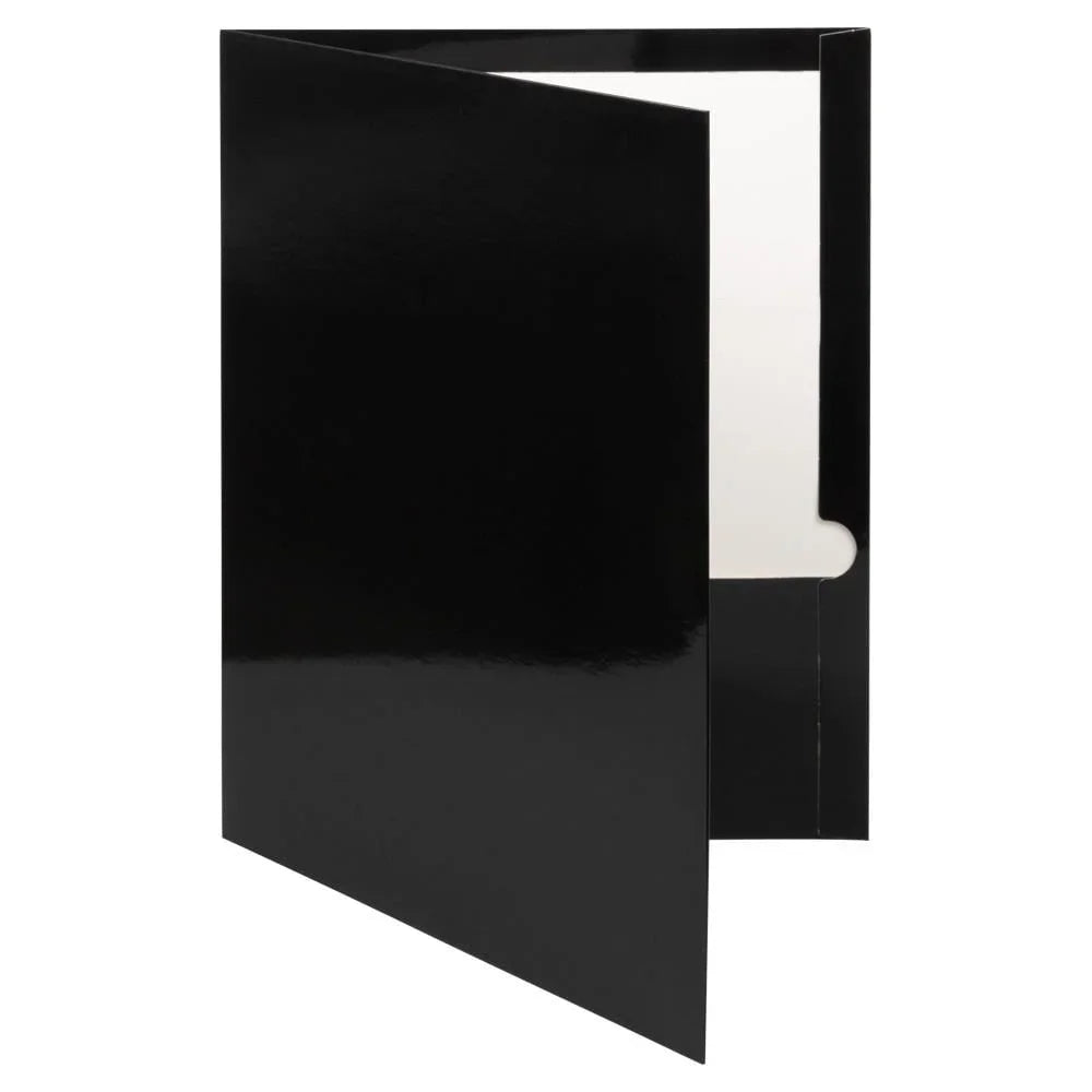 Laminated Glossy Two Pocket Folders 3 Pack