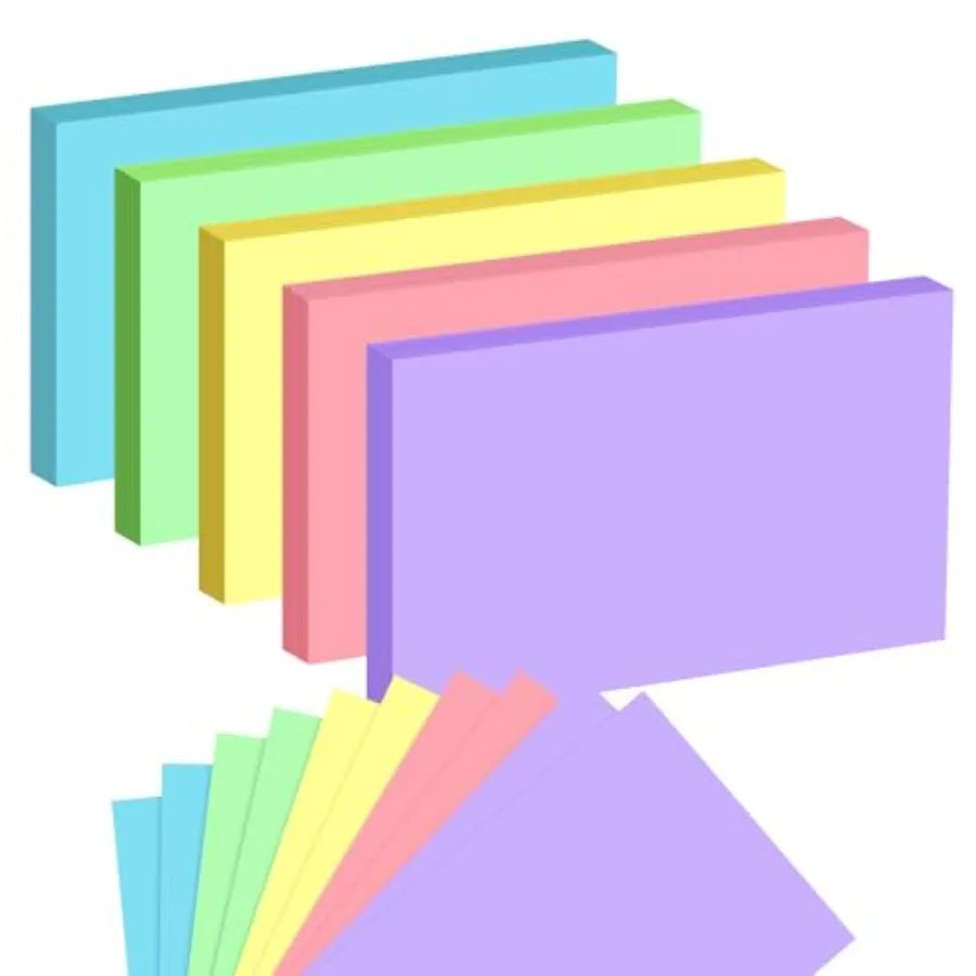 Colored Index Cards 4x6, 190 Pack Blank
