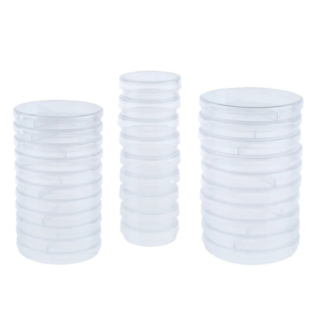 10pcs Plastic Petri Dishes