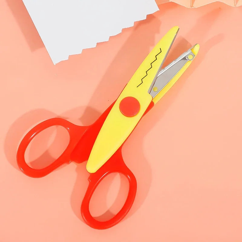 6Pcs Kids Safety Scissors Decorative Lace Edge