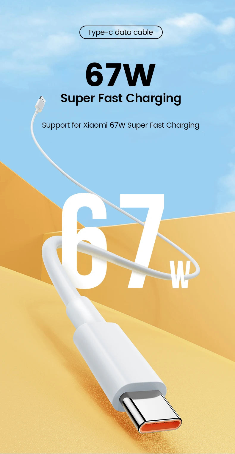 For Xiaomi 67W USB Super Fast Charger