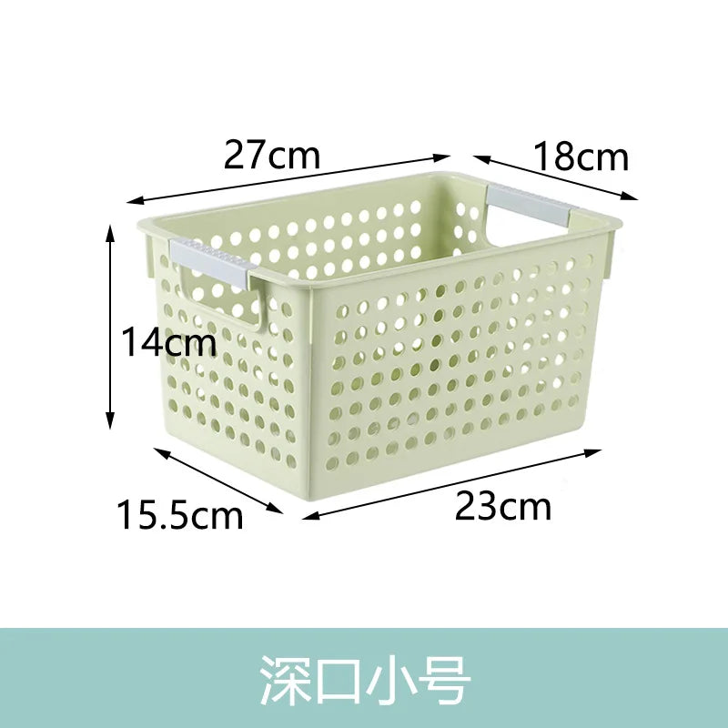 Large Hollow out round Hole Plastic Storage Basket