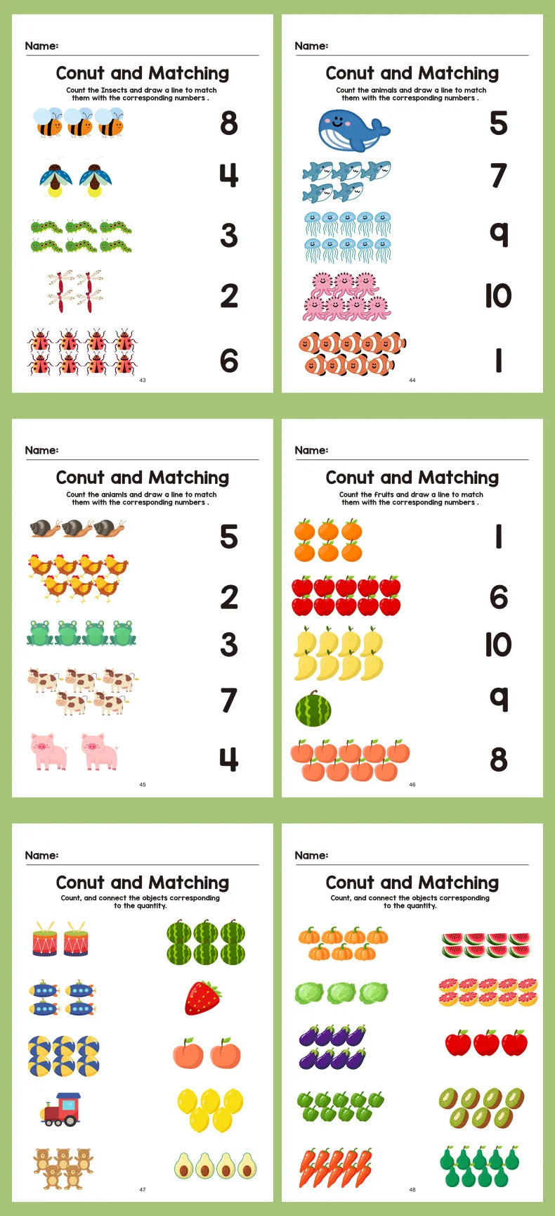 Interactive Preschool Math Workbook