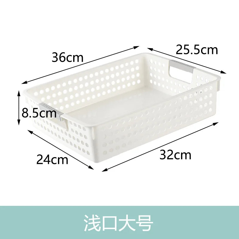 Large Hollow out round Hole Plastic Storage Basket