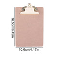 Wood Color Clipboard with Golden Metal Clip