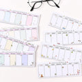 Sticky Notes Long Weekly Planner Pad