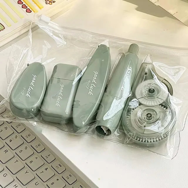 5pcs/set Macaron Color Portable Correction Tape