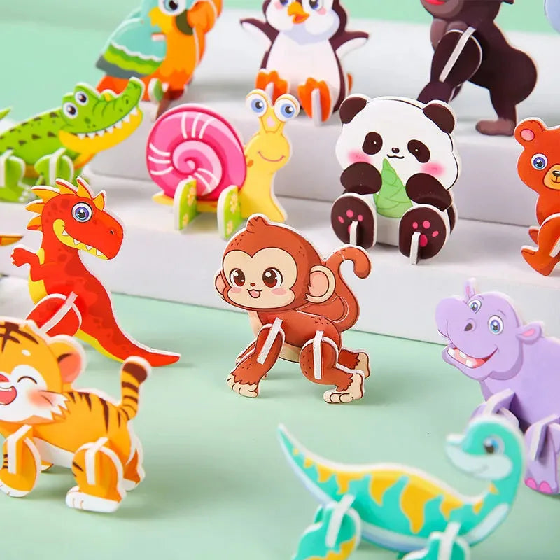 30 Pcs Mini Animal DIY Jigsaw Puzzle