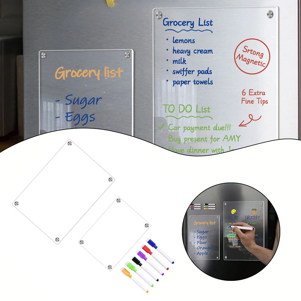 Clear Acrylic Magnetic Calendar