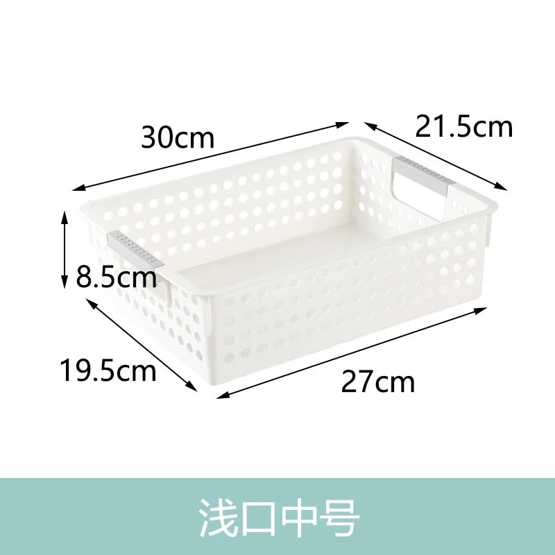 Large Hollow out round Hole Plastic Storage Basket