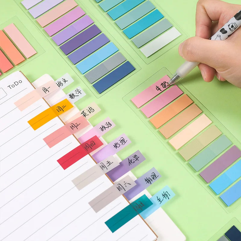 200 Sheets Transparent Sticky Note Index Tabs