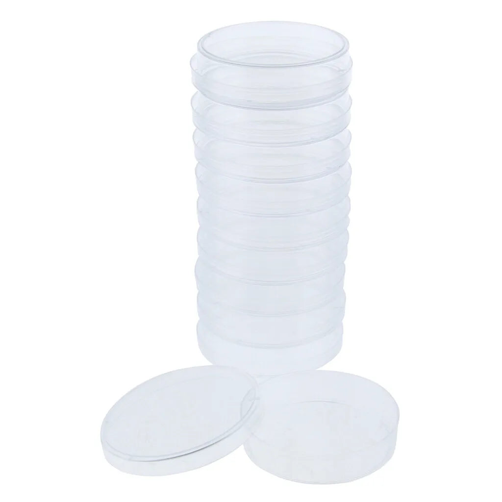 10pcs Plastic Petri Dishes