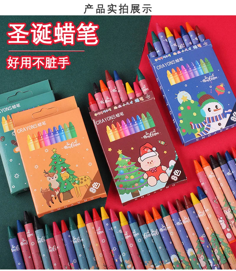 96 pcs(12 Boxes) Color Crayons Set