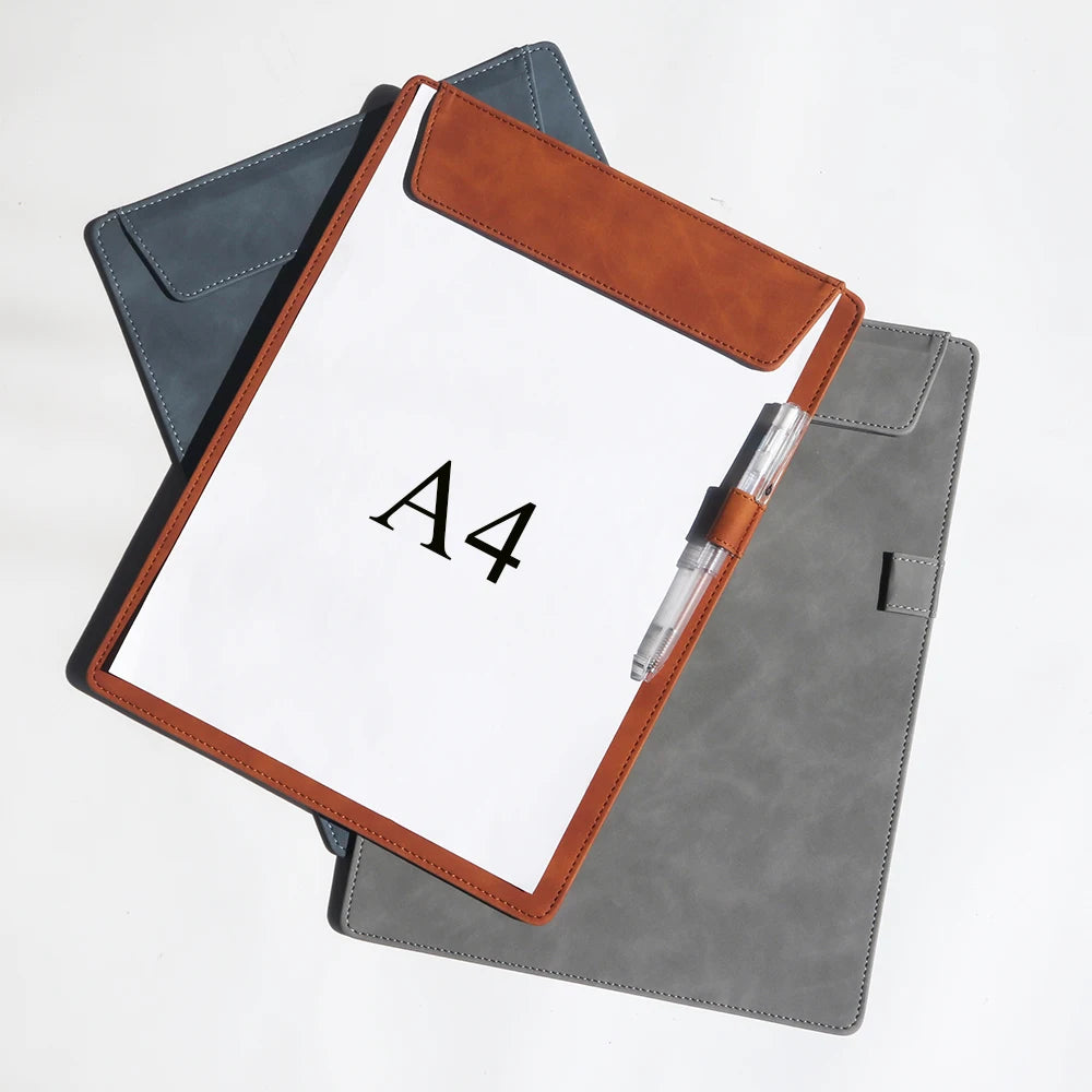 Business Leather A4 Paper File Folder Clipboard