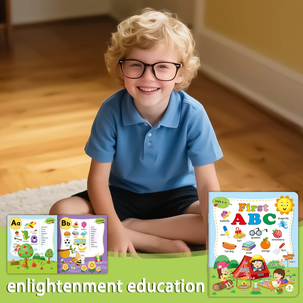Reusable ABC Flashcard Book for Pre-School
